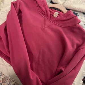 pink lululemon cropped hoodie